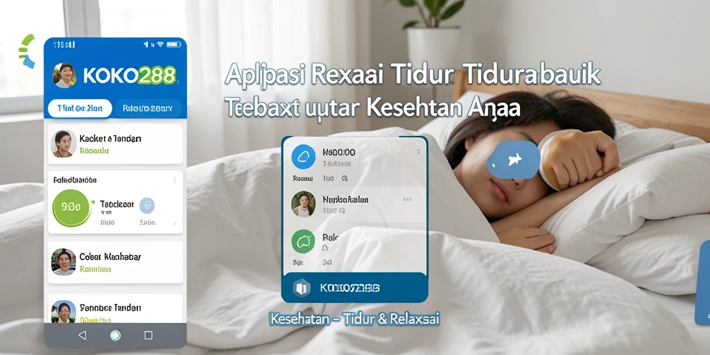 Tampilan antarmuka KOKO288 yang menenangkan untuk tidur dan relaksasi.