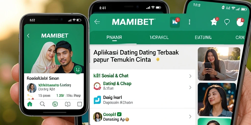 Antarmuka MAMIBET yang menarik dengan fitur interaktif untuk dating.